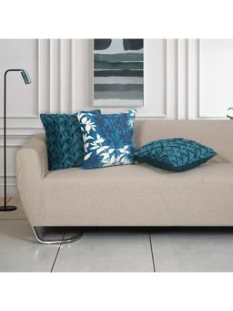 ODE & CLEO - Cotton Cushion Covers 18X18 in Zip Closure Sofa Cushion (Set of 2)