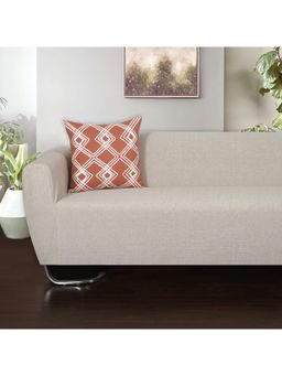 ODE & CLEO - Cotton Cushion Covers 18X18 in Zip Closure Sofa Cushion (Set of 3)