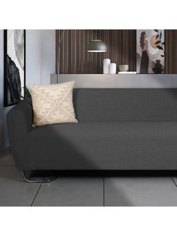 ODE & CLEO - Cotton Cushion Covers 18X18 in Zip Closure Sofa Cushion (Set of 3)