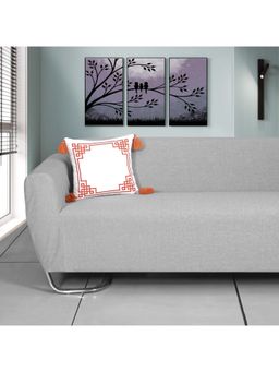 ODE & CLEO - Cotton Cushion Covers 18X18 in Zip Closure Sofa Cushion (Set of 2)