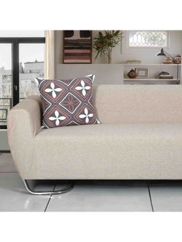 ODE & CLEO - Cotton Cushion Covers 18X18 in Zip Closure Sofa Cushion (Set of 2)