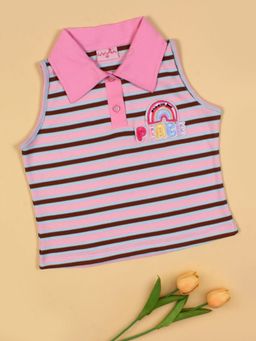 Cutecumber - Girls Pink Knitted Top