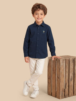 U.S. POLO ASSN. - Boys Blue Cotton Shirt