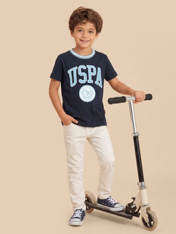 U.S. POLO ASSN. - Boys Blue Cotton T-shirt