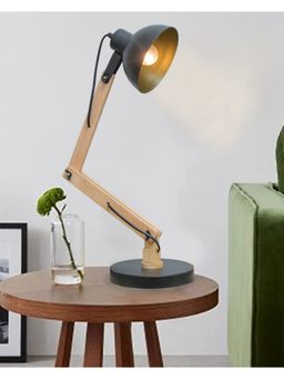 Homesake - Wood Metal Swing Desk Reading Lamp Black