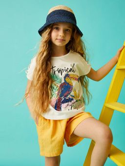 Koton - Girls Off White T-shirt