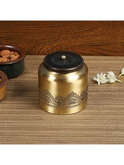 NAKSHIKATHAA - Dohar Brass Jar (Antique Finish)