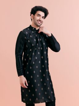 KISAH - Men Black Kurta
