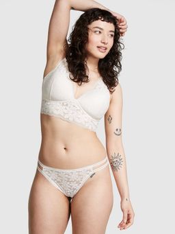 Victoria's Secret - White Bralettes and Bra Tops Lace Lightly Lined Plunge Bralette (XS)