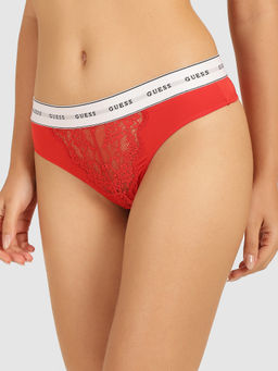 Guess - Red Polyamide Belle Thong