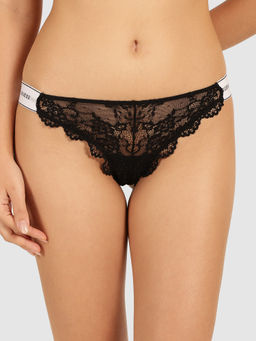 Guess - Black Polyamide Belle Low Brazilian Brief