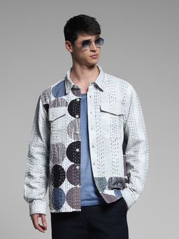 Jack & Jones - White Oversized Fit Long Sleeves Shirt