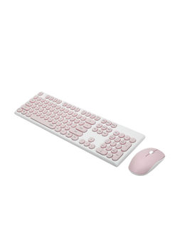 Rapoo - X260 Keyboard and Mouse Combo Wireless Desktop Keyboard - Pink