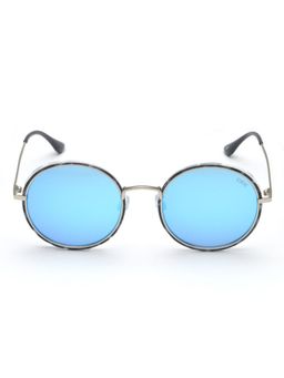IDEE - Blue Round 100% Uv Protected Sunglasses For Unisex Size 51