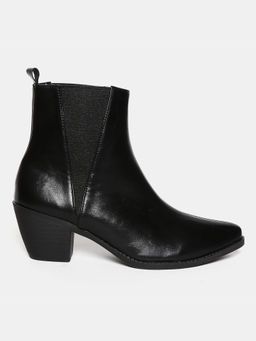 Twenty Dresses by Nykaa Fashion - Black Solid Block Boots