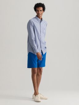 GANT - Men Blue Checked Regular Fit Shirt