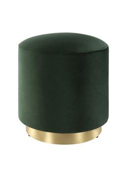 Angie Homes - Sawyer Pouf Mango Wood Olive Green Colour