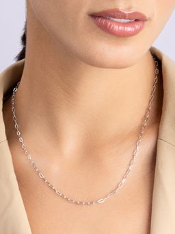 TOUCH925 - Pure 925 Silver Oval Link Chain For Women for Women