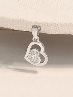 TOUCH925 - Pure 925 Silver Little Love Heart Silver Pendant for Women