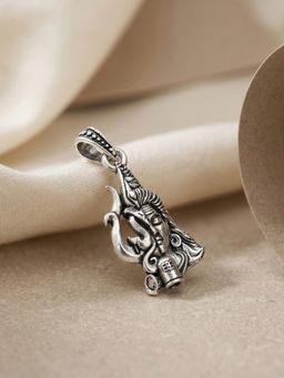 TOUCH925 - Pure 925 Silver Shiva Trishul Face Unisex Pendant