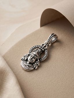 TOUCH925 - Pure 925 Silver Mahadev Lord Shiva Pendant for Men and Women