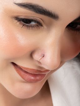 TOUCH925 - Pure 925 Silver Spiral Oxidized Nose Ring for Women