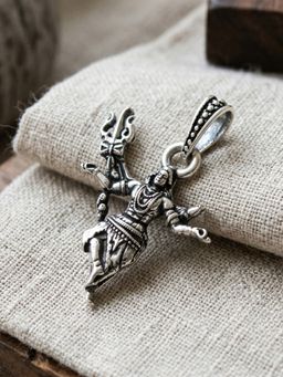 TOUCH925 - Pure 925 Silver Nataraja Dancing Shiva Unisex Pendant