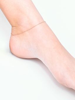TOUCH925 - Pure 925 Silver Twist Weave Anklet for Women