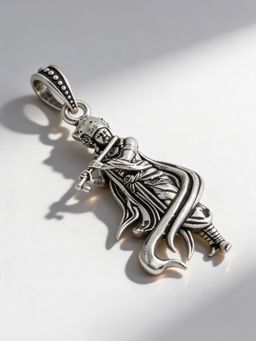 TOUCH925 - Pure 925 Silver Krishna Flute Pendant for Men and Women