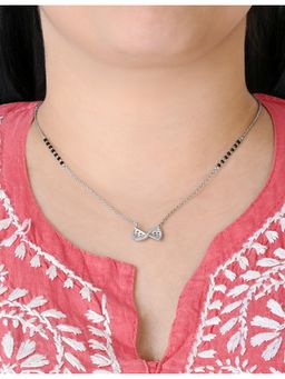 TOUCH925 - Pure 925 Silver Infinity Bead Mangalsutra for Women