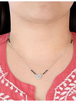 TOUCH925 - Pure 925 Silver Evil Eye Mangalsutra for Women