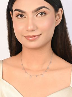 TOUCH925 - Pure 925 Silver LOVE Charm Necklace for Women