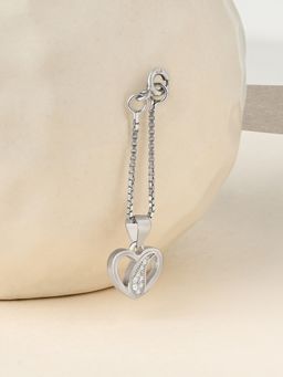 TOUCH925 - Pure 925 Silver Petal Heart Charm