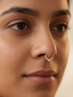 TOUCH925 - Pure 925 Silver Hoop Septum Ring for Women