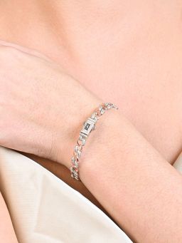 TOUCH925 - Pure 925 Silver Dual Luxe Link Kada for Women