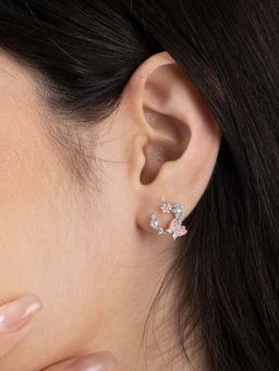 TOUCH925 - Pure 925 Silver Breezy Butterfly Stud for Women