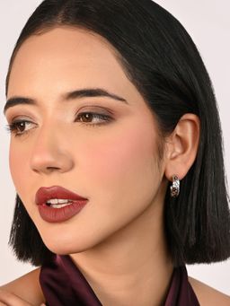 TOUCH925 - Pure 925 Silver Liquid Wave Hoops for Women