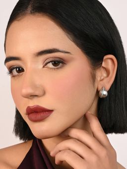 TOUCH925 - Pure 925 Silver Pure 925 Silver Frosted Dome Studs for Women