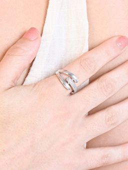 TOUCH925 - Pure 925 Silver Credence Silver Ring for Women (6)