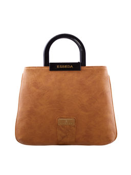 ESBEDA - Camel Solid Pu Synthetic Fabric Arm Bag