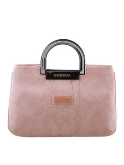 ESBEDA - Light Pink Solid Pu Synthetic Fabric Arm Bag