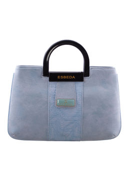 ESBEDA - Light Blue Solid Pu Synthetic Fabric Arm Bag
