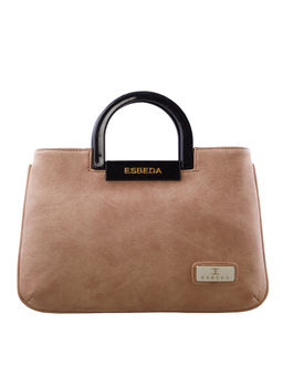 ESBEDA - Beige Solid Pu Synthetic Fabric Handbag