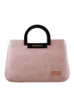 ESBEDA - Light Pink Solid Pu Synthetic Fabric Arm Bag
