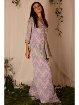 Nirmooha - Multicolour Embroidered Kurta with Pants