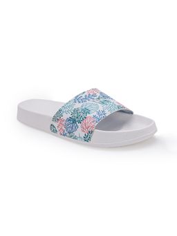 Red Tape - Womens Sliders In White | Casual Pool Sliders