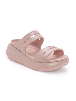 Red Tape - Womens Sliders In Metallic Pink | Casual Pool Sliders
