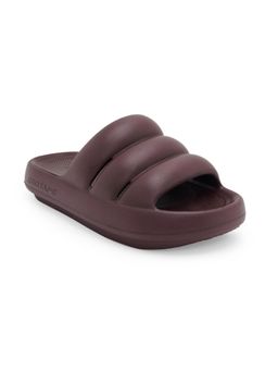 Red Tape - Womens Sliders In Wine | Casual Pool Sliders