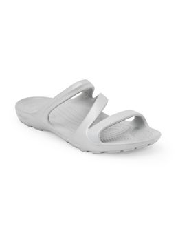 Red Tape - Womens Sliders In Light Grey | Casual Pool Sliders