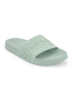 Red Tape - Womens Sliders In Green Lily | Casual Pool Sliders